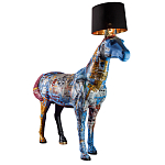 Большой Торшер Лошадь с ручной авторской росписью Feral Stallion варинант исполнения - 2 | Loft Concept во Владивостоке