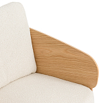 Кресло с каркасом из массива дуба Gallin Chair Boucle варинант исполнения - 5 | Loft Concept во Владивостоке