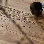 Дизайнерский журнальный стол квадратный с черным трапециевидным основанием Wokab варинант исполнения - 4 | Loft Concept во Владивостоке