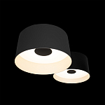 Потолочный светильник с 2-мя цилиндрическими абажурами серого и черного цвета Urban Dome варинант исполнения - 6 | Loft Concept во Владивостоке