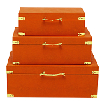 Комплект оранжевых чемоданов Golden Twigs варинант исполнения - 1 | Loft Concept во Владивостоке