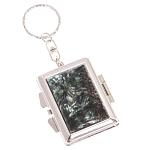 Зеркало брелок складное двухстороннее из натурального камня Серафинит Stone Mirrors варинант исполнения - 1 | Loft Concept во Владивостоке