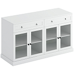 Широкая тумба с ящиками и стеклянными дверцами Percent Glass Cabinet варинант исполнения - 1 | Loft Concept во Владивостоке