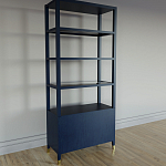 Стеллаж со стеклянными полками Elsa Dreams Blue варинант исполнения - 7 | Loft Concept во Владивостоке