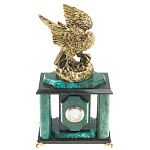 Часы настольные из натурального камня с декором в виде орла Eagle Stone Clock варинант исполнения - 5 | Loft Concept во Владивостоке