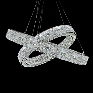 Люстра на 2 кольца с текстурной огранкой Reflection of Reality