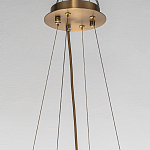 Люстра подвесная круглая с овальными подвесками из стекла дымчатого цвета Harlow Crystal Round варинант исполнения - 5 | Loft Concept во Владивостоке