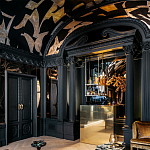 Обои ручная роспись в стиле Арт-деко Symphony Original colourway on Flint silk dupion варинант исполнения - 4 | Loft Concept во Владивостоке