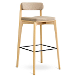 Барный стул из массива ясеня Elegant Ash Shape варинант исполнения - 3 | Loft Concept во Владивостоке