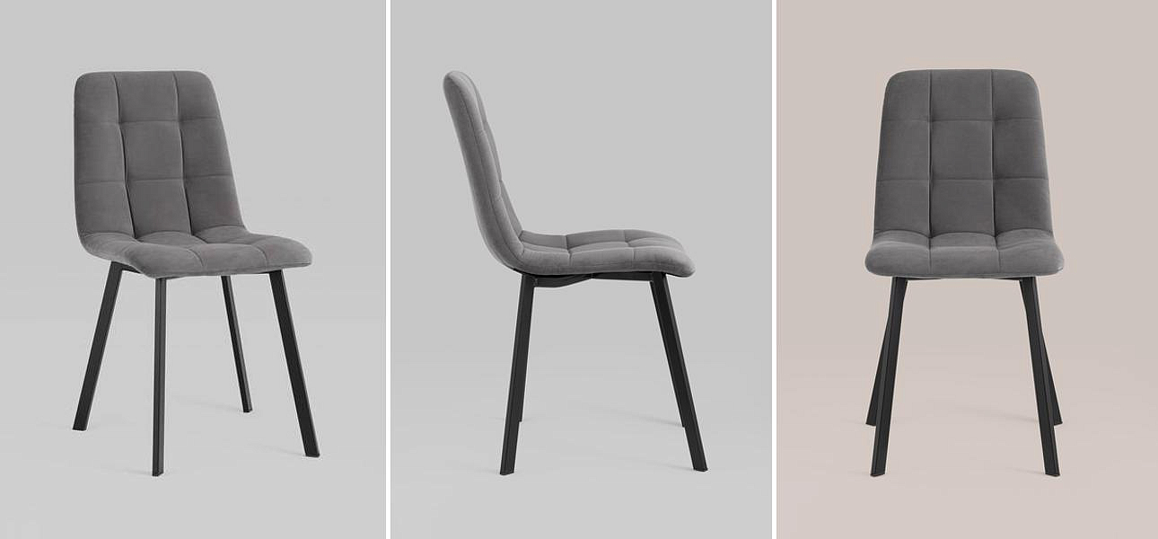 Стул NANCY S Chair Темно-Серый Стул NANCY S Chair Темно-Серый - Loft-Concept во Владивостоке