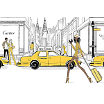 Megan Hess. New york: through a fashion eye варинант исполнения - 2 | Loft Concept во Владивостоке