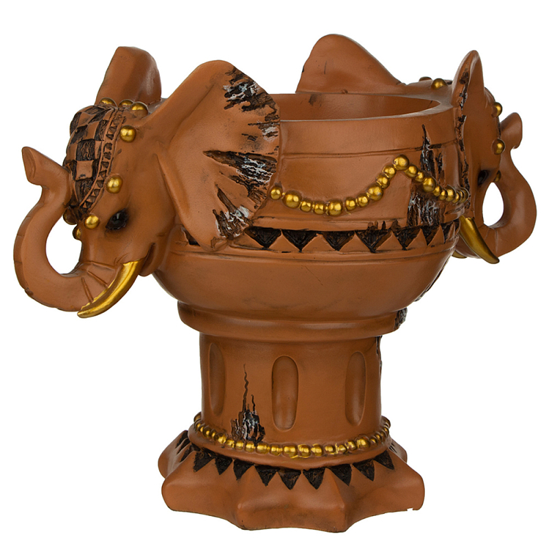 Кашпо Elephant Symbol Коричневый во Владивостоке | Loft Concept 