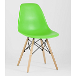 Пластиковый стул на ножках из массива бука Eames Light Green варинант исполнения - 1 | Loft Concept во Владивостоке
