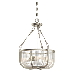 Люстра подвесная с чашеобразным плафоном из прозрачных стеклянных прутьев Kichler варинант исполнения - 1 | Loft Concept во Владивостоке