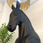 Horse Statue Floor Lamp Большой светильник Черная Лошадь варинант исполнения - 4 | Loft Concept во Владивостоке
