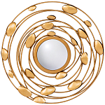 Зеркало в круглой раме украшенной раковинами с жемчугом Pearl in the Gleam варинант исполнения - 1 | Loft Concept во Владивостоке