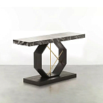 Консоль чёрная с геометрическим основанием Josette варинант исполнения - 1 | Loft Concept во Владивостоке