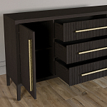 Буфет Primo с тремя ящиками и двумя фасадами Темный орех варинант исполнения - 6 | Loft Concept во Владивостоке