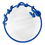 Зеркало круглое в синей раме в виде змеи Temptation варинант исполнения - 1 | Loft Concept во Владивостоке