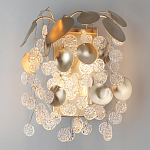 Бра с декоративными подвесками из прозрачного стекла в форме монеток FAIRYTREE Light варинант исполнения - 3 | Loft Concept во Владивостоке