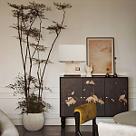 Настольная лампа с прямоугольным основанием из натурального камня c тканевым абажуром Lapis Tiburtinus варинант исполнения - 5 | Loft Concept во Владивостоке