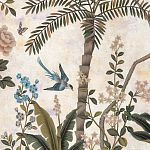 Обои ручная роспись Siam White Metal варинант исполнения - 4 | Loft Concept во Владивостоке