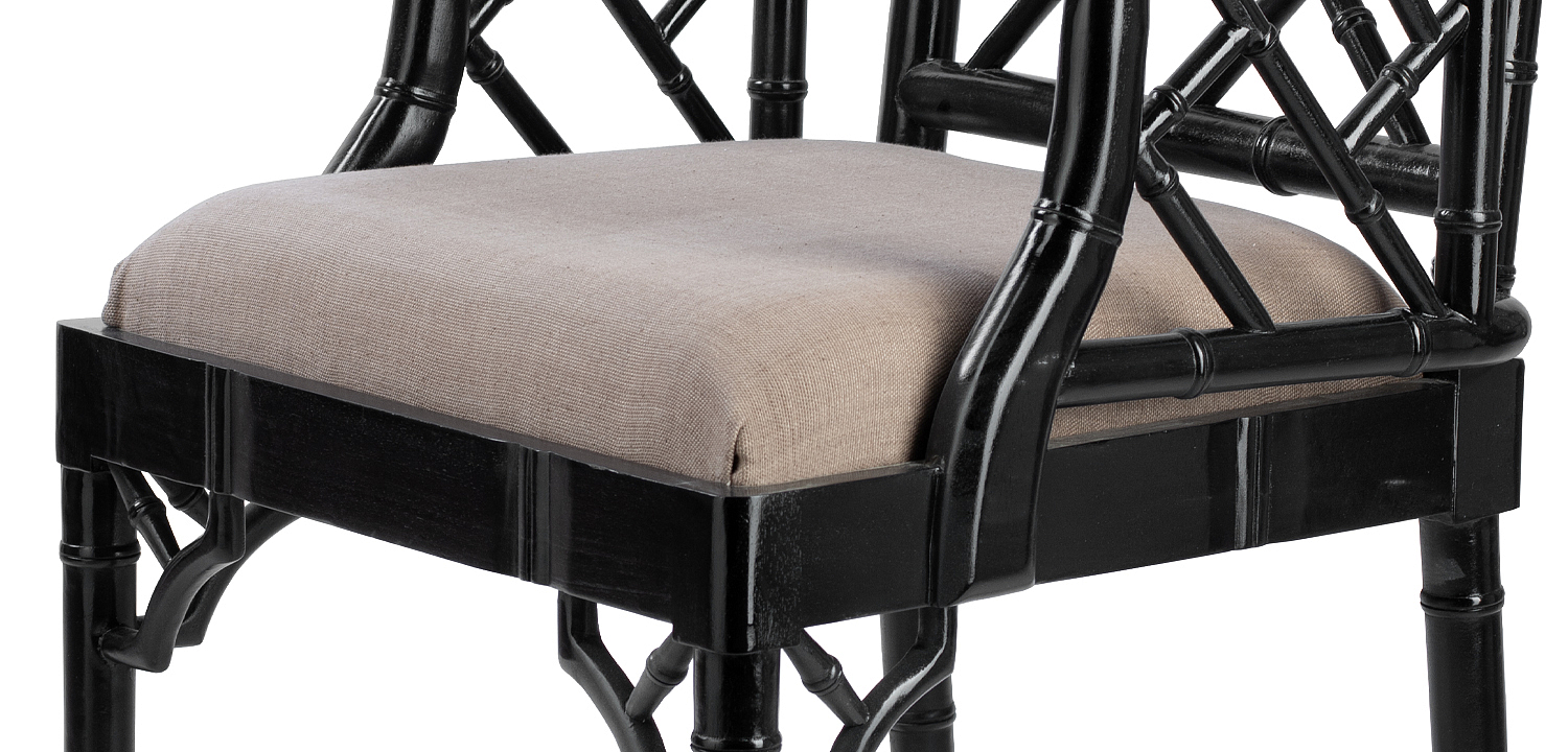 Black Chippendale Arm Chair Black Chippendale Arm Chair - Loft-Concept во Владивостоке
