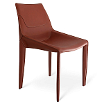 Стул коричневый из искуственной кожи на 4-х ножках Enigma Brown варинант исполнения - 1 | Loft Concept во Владивостоке