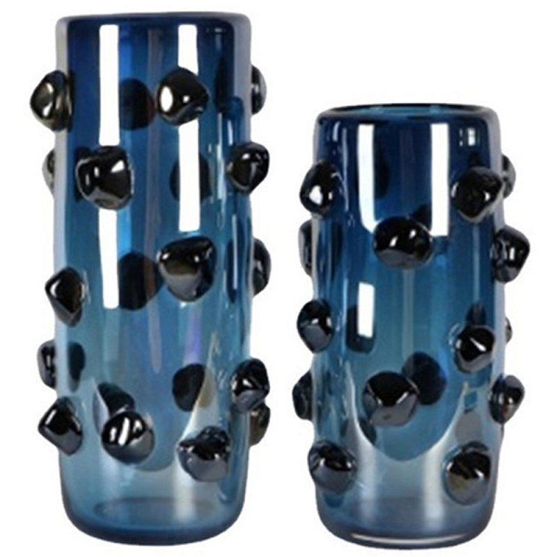 Ваза Molecule Vase Glass Blue Spheres Синий Темно-синий Ваза Molecule Vase Glass Blue Spheres Синий Темно-синий во Владивостоке | Loft Concept