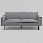 Диван современный вельветовый прямой Worcester Серый варинант исполнения - 2 | Loft Concept во Владивостоке