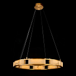 Люстра в виде кольца из натурального камня Golden Alavastor варинант исполнения - 1 | Loft Concept во Владивостоке