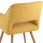 Стул в рогожке желтого цвета NEASAN STOOL варинант исполнения - 6 | Loft Concept во Владивостоке