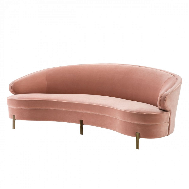 Диван Eichholtz Sofa Pierson nude Бежевый Латунь Диван Eichholtz Sofa Pierson nude Бежевый Латунь во Владивостоке | Loft Concept