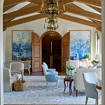 Обои ручная роспись Le Brésil Mer Bleue варинант исполнения - 4 | Loft Concept во Владивостоке