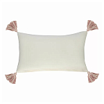 Чехол на подушку с кисточками и вышивкой птиц Ethnic mix Birds Rect варинант исполнения - 4 | Loft Concept во Владивостоке