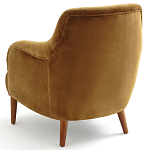 Кресло велюровое золотистого цвета Diaspro Gold  Armchair варинант исполнения - 3 | Loft Concept во Владивостоке