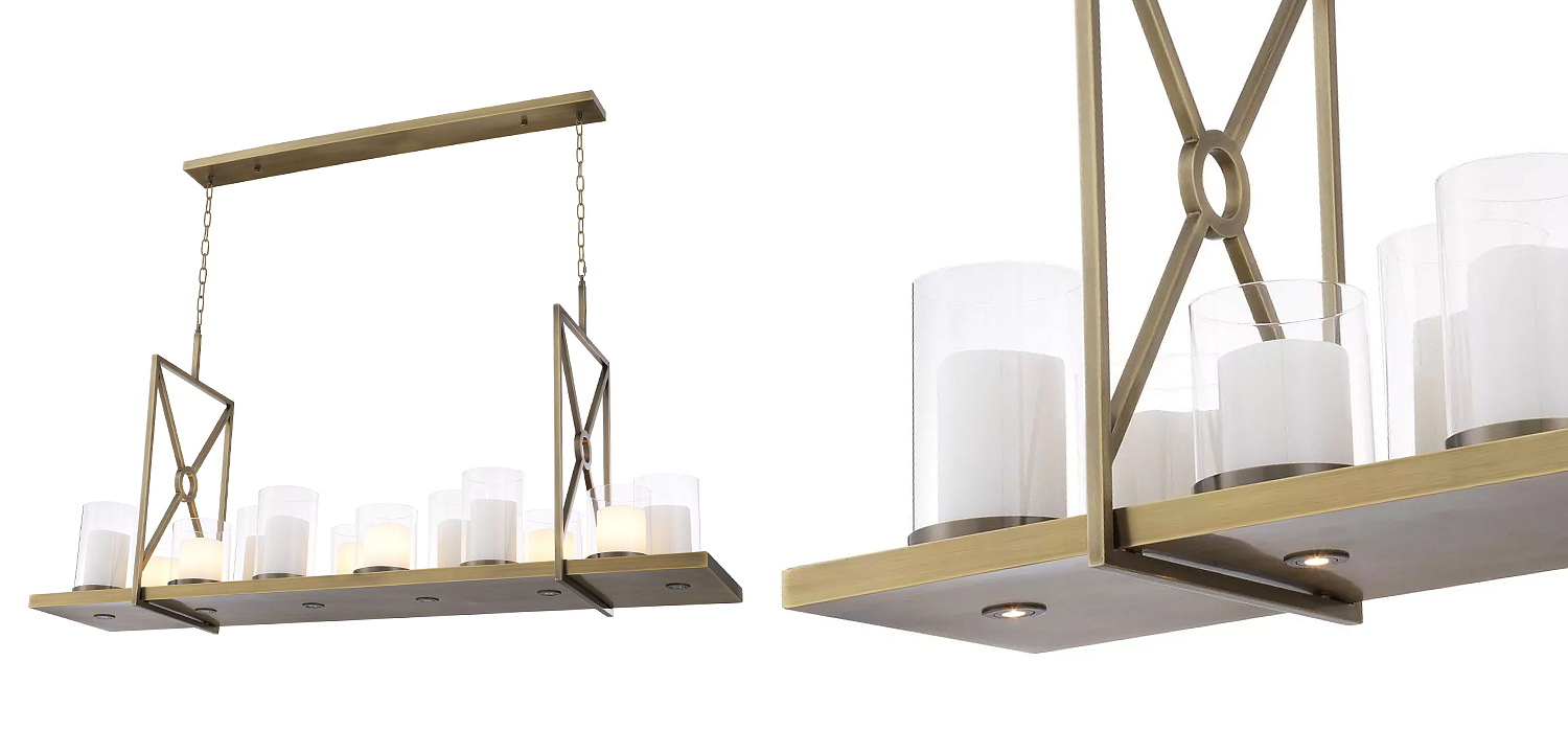 Люстра Eichholtz Chandelier Summit Brass Люстра Eichholtz Chandelier Summit Brass - Loft-Concept во Владивостоке
