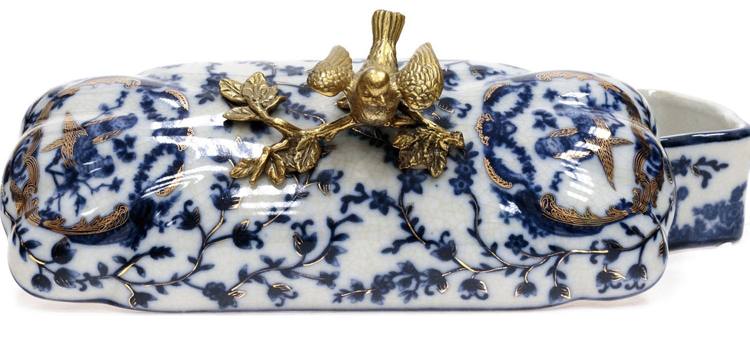 Шкатулка Pattern & Bronze Birds Long Шкатулка Pattern & Bronze Birds Long - Loft-Concept во Владивостоке