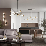 Светодиодное бра Rovelly Black 67 см варинант исполнения - 4 | Loft Concept во Владивостоке