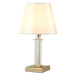 Настольная лампа с белым тканевым абажуром в форме конуса Laurent варинант исполнения - 6 | Loft Concept во Владивостоке