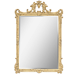 Зеркало настенное в раме бежевого цвета с эффектом старины Classic Ornament Mirror варинант исполнения - 1 | Loft Concept во Владивостоке