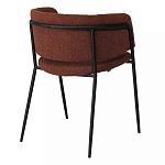 Стул полукруглый мягкий с буклированной обивкой Chair with Boucle Upholstery варинант исполнения - 7 | Loft Concept во Владивостоке
