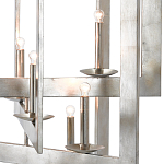 Люстра серебряная из пересекающихся квадратных элементов Intersecting Squares  варинант исполнения - 1 | Loft Concept во Владивостоке