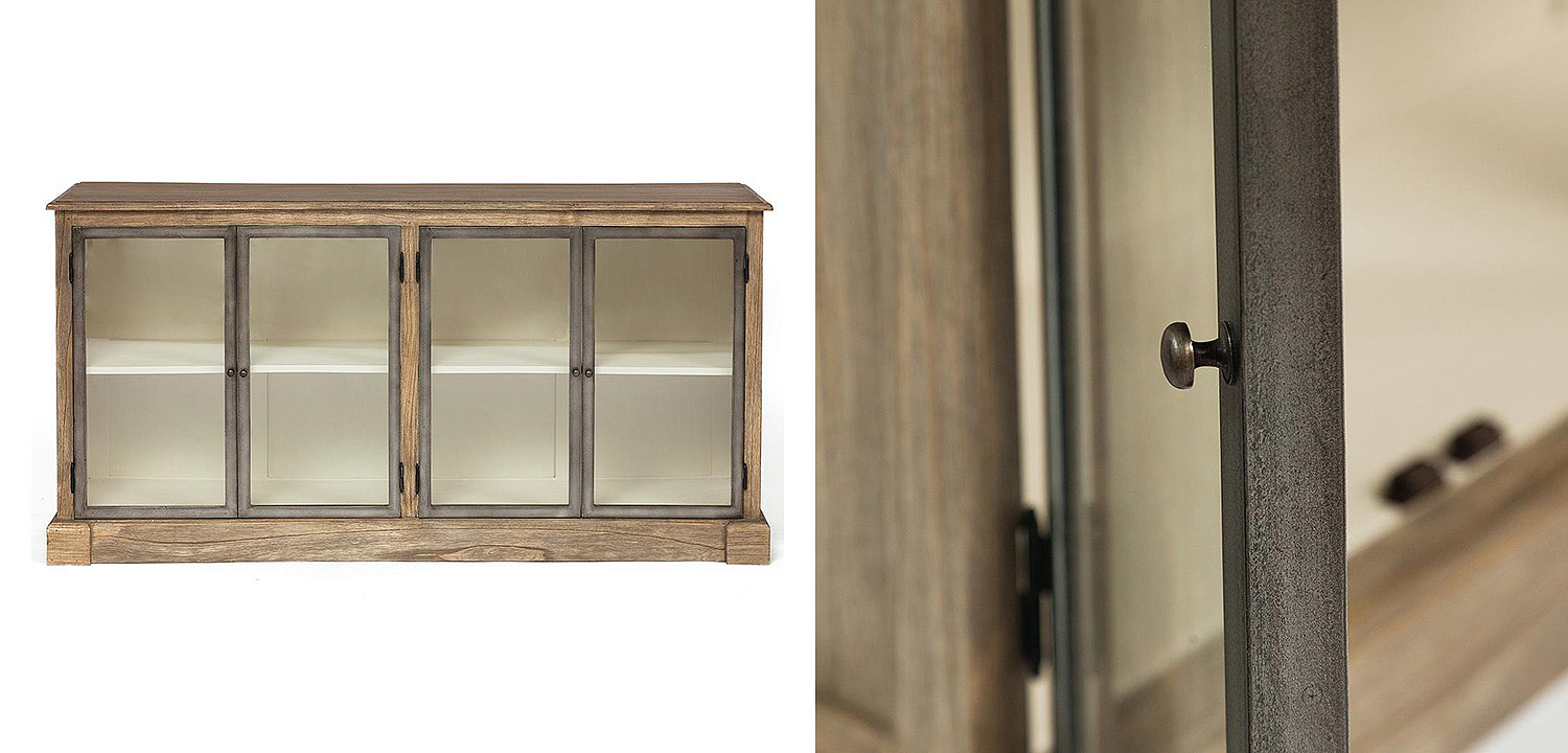 Комод Provence Jacob Chest of Drawers glass doors Комод Provence Jacob Chest of Drawers glass doors - Loft-Concept во Владивостоке