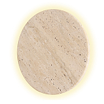 Бра с круглым плафоном из травертина Shaw Marble Lighting варинант исполнения - 3 | Loft Concept во Владивостоке