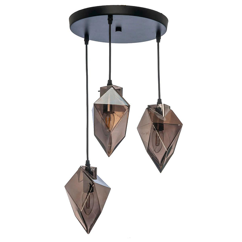 Люстра Glass crystal Черный Серый (Gray) Люстра Glass crystal Черный Серый (Gray) во Владивостоке | Loft Concept