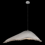 Подвесной светильник с асимметричным волнообразным абажуром и фактурной бахромой по краю Tactile Line варинант исполнения - 13 | Loft Concept во Владивостоке