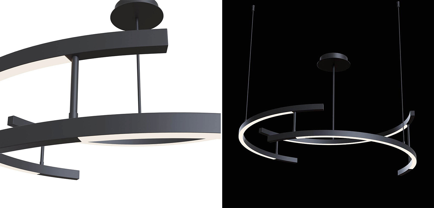 Люстра Smeragde Light Chandelier black arcs Люстра Smeragde Light Chandelier black arcs - Loft-Concept во Владивостоке