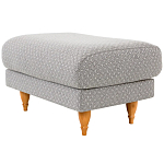 Мягкий пуф на деревянных ножках Garner Pouf Light варинант исполнения - 3 | Loft Concept во Владивостоке