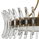 Люстра круглая с прозрачными элементами в форме полумесяца Crescent варинант исполнения - 1 | Loft Concept во Владивостоке